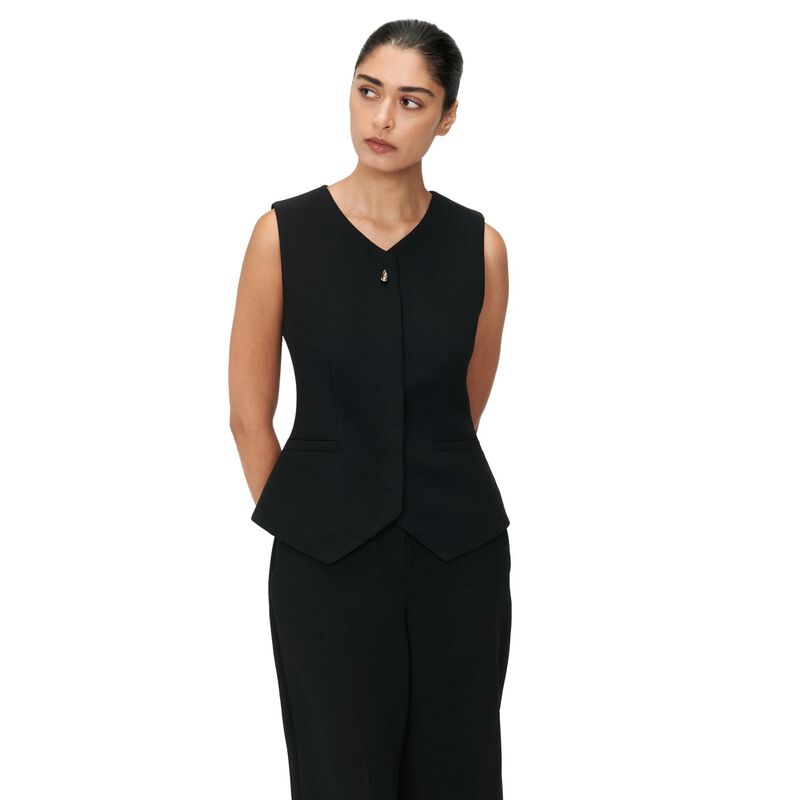 Veronika Maine Double Weave Waistcoat image number 0